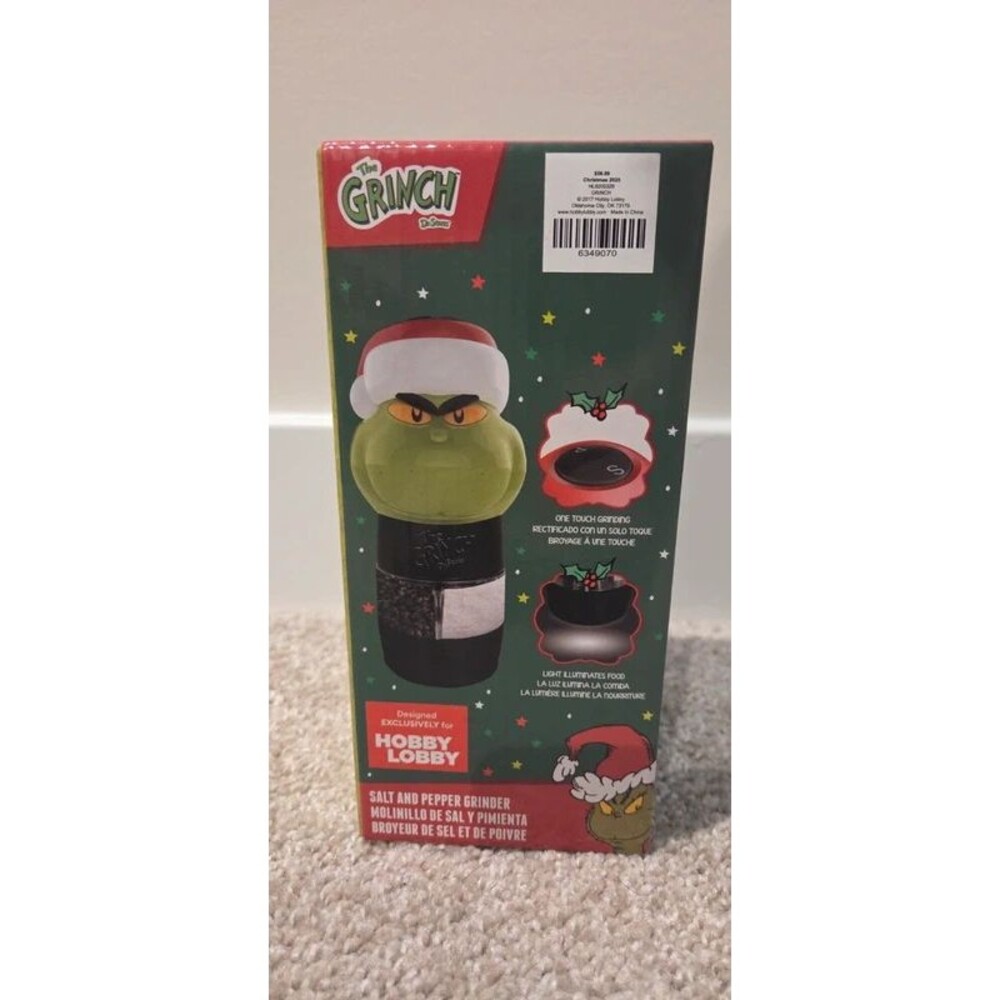 The grinch salt & pepper grinder
